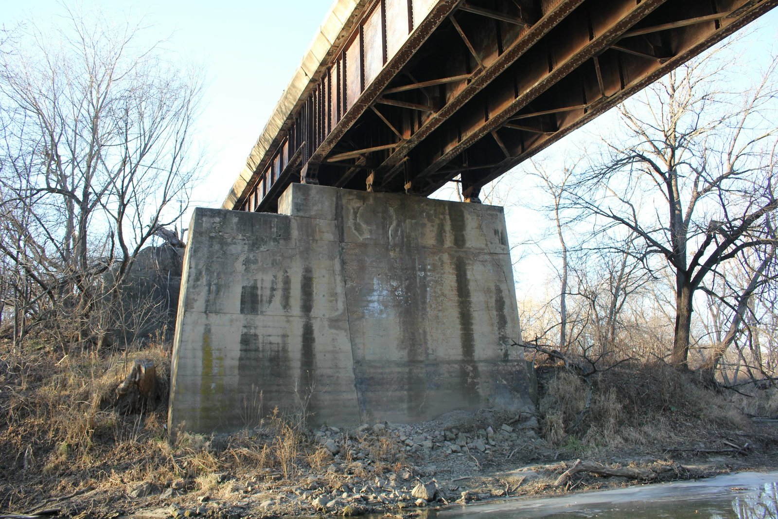 Looking west